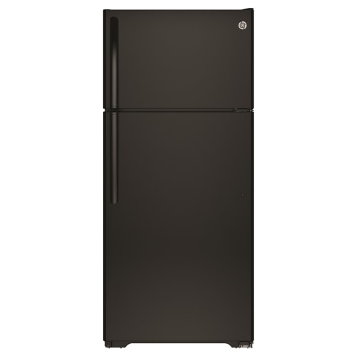 GE® Top-Freezer Refrigerator, 16.6 Cu Ft, Energy Star Rated, ADA, Black